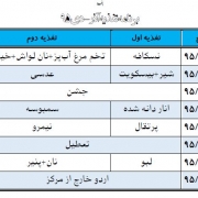 نمونه برنامه پذیرایی